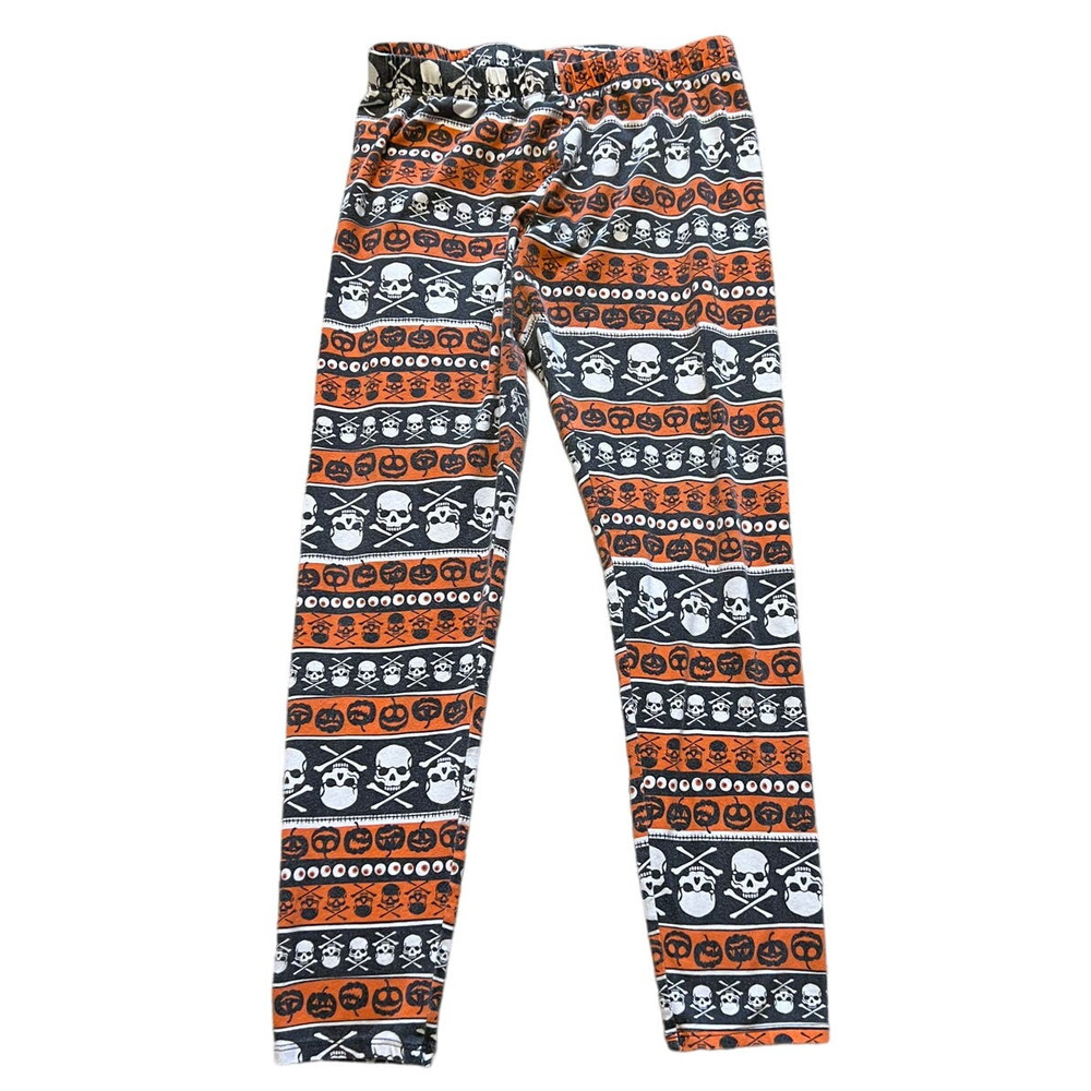 No Boundaries  Halloween Skull and Crossbones Leggings Girls Size L